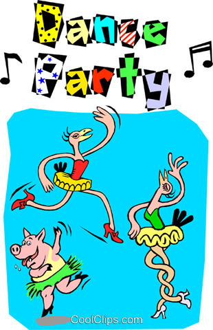 Clip Art - Dance Party Clip Art - (310x480) Png Clipart Download