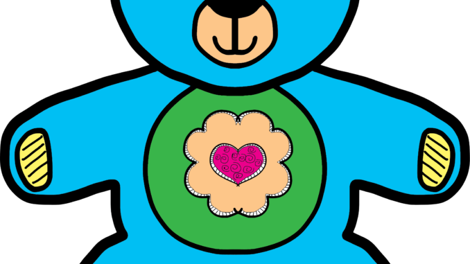 Teddybear Funny Clipart Gif - Melaminplatten-schmetterlings-teddybär Teller (678x381)