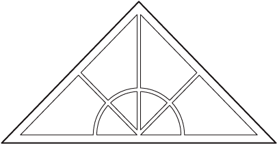 Half Circle Crows Foot - Triangle (600x600)