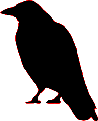 Bird Common Raven Crow Silhouette Clip Art - Bird Common Raven Crow Silhouette Clip Art (800x1131)
