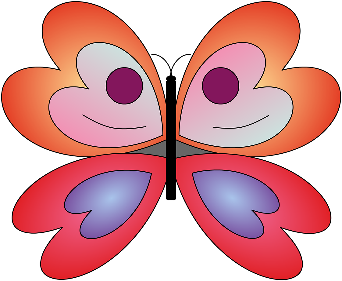 Cartoon Butterflies 26, Buy Clip Art - Butterflies And Moths (1280x1028)