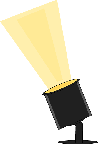 Movie Lights Clipart - Stage Lighting (408x598)