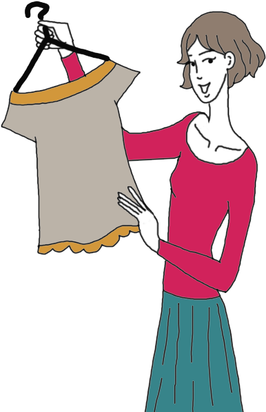 Buying Clothes - Buying Clothes Clipart (600x600)