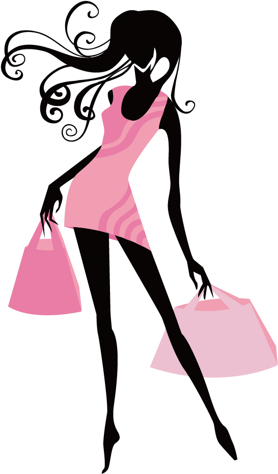 Fashion Girl Clip Art - Fashion Girl Vector Png (717x1075)