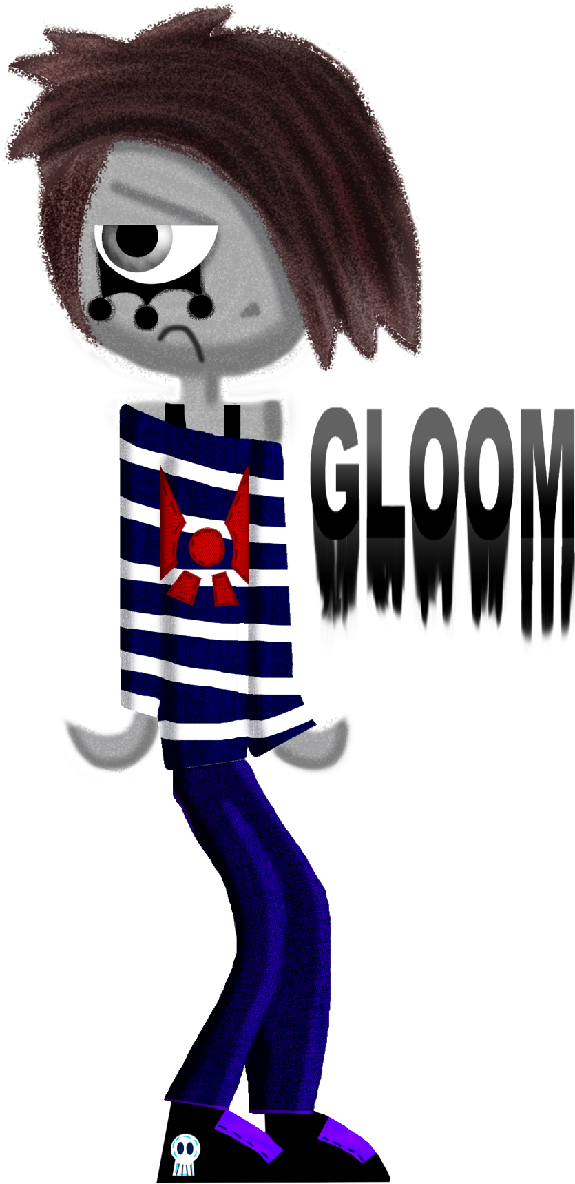 Inside Out Oc-gloom By Zigaudrey - Drawing (900x1812)