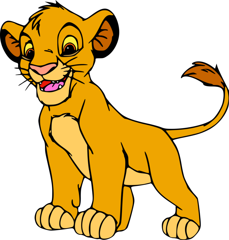 Mountain Lion Clipart Animated - Simba Clipart Lion King (800x839)