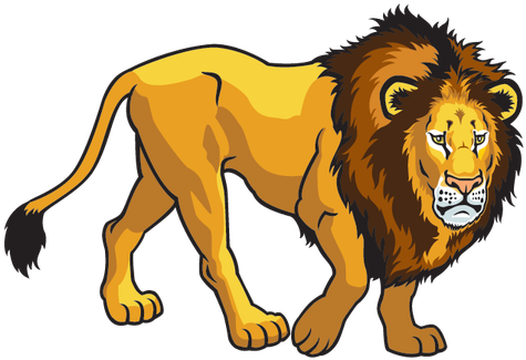 Lion Clipart African Animal - Animal Continents Activity Sheets (561x399)