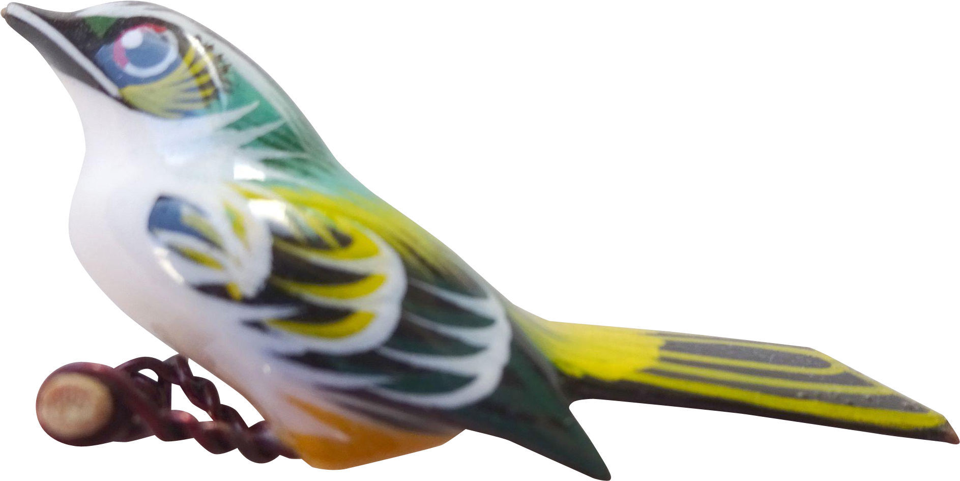 Japanese Carved Wooden Bird Brooch ~ Ww2 Tule Lake - Bee Eater (1886x1886)