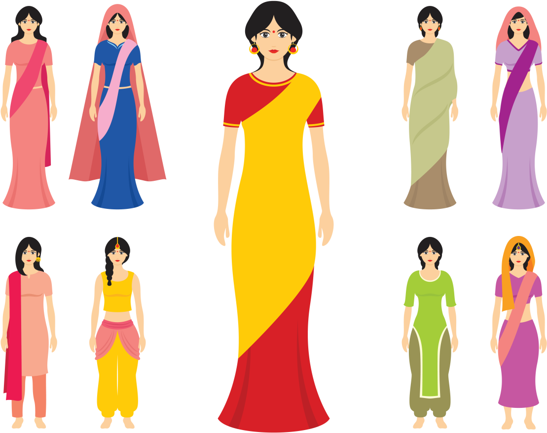 Indian Women Vector - Woman (1400x980)