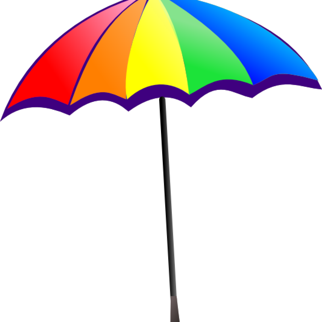 Umbrella Clipart Beach Umbrella Clip Art Clipart Panda - Aplique De Guarda Sol (1024x1024)