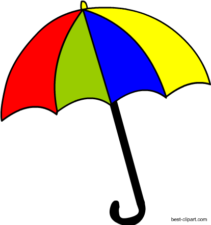 Free Colorful Umbrella Clip Art - Clip Art (450x450)