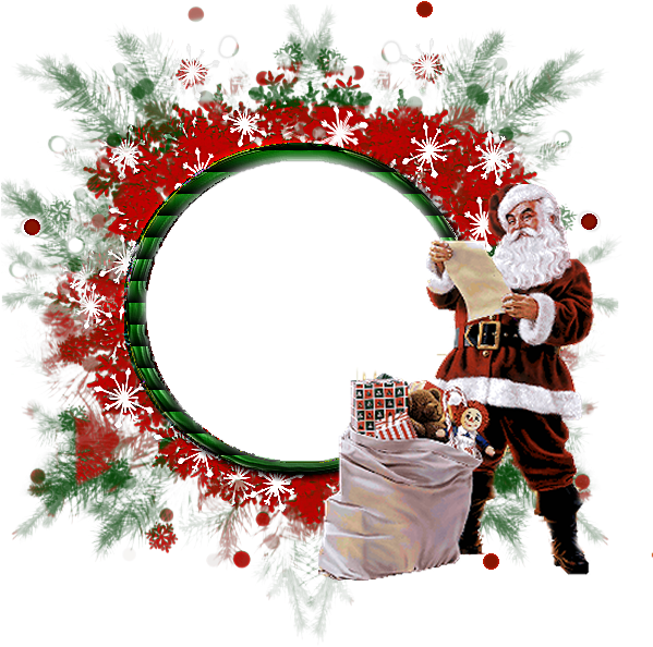 Kerstman Png - Google Zoeken - Molduras Feliz Natal Png (600x600)