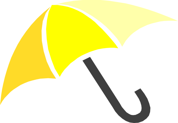 Yellow Umbrellas Yellow Umbrella Clipart - Umbrella Clip Art (600x415)