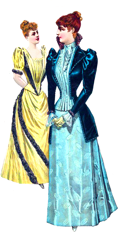 Victorian Clipart Of Fashion, Free Victorian Graphics - Costume (515x945)