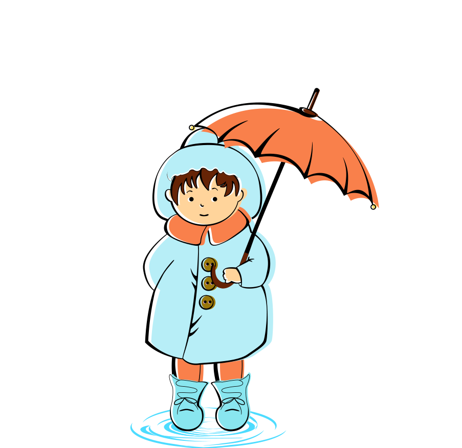 Rain Cartoon Umbrella Clip Art - Clip Art (903x877)