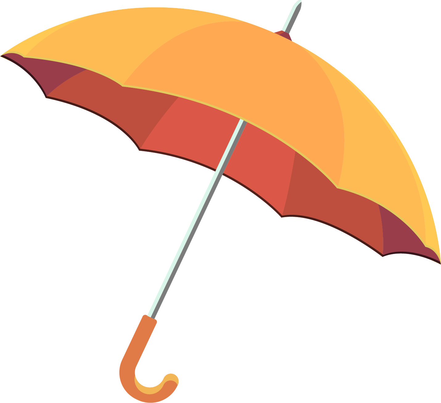 Umbrella Clip Art - Rain Umbrella Vector Free Download (1430x1309)