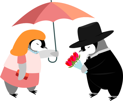 Pengloomi & Prindrone - Penguin (500x412)