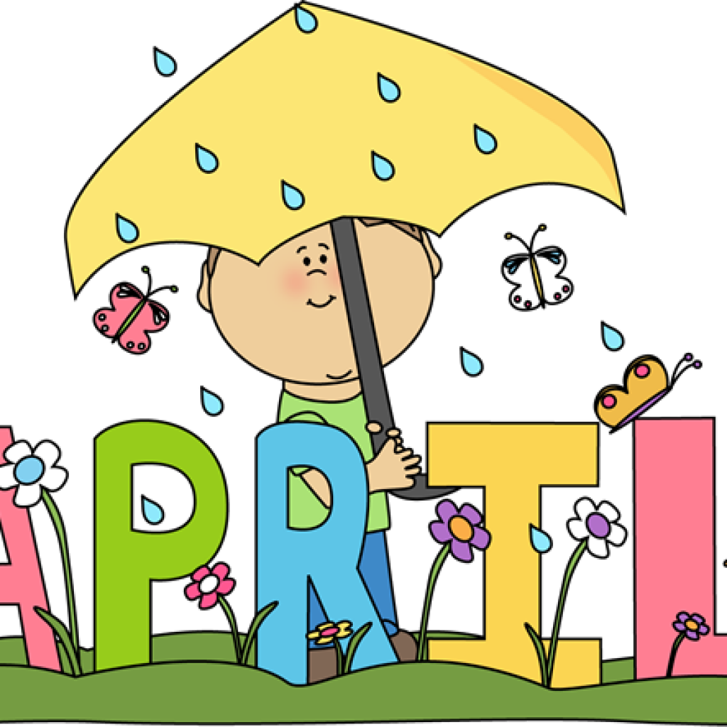 April Showers Clipart A Teachers Touch April Smartboard - April Clipart (1024x1024)