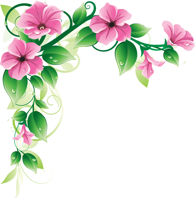 Sep Cached Apr Http Purple Flowers Frames Cached Aug - Corner Flower Designs Png (640x652)