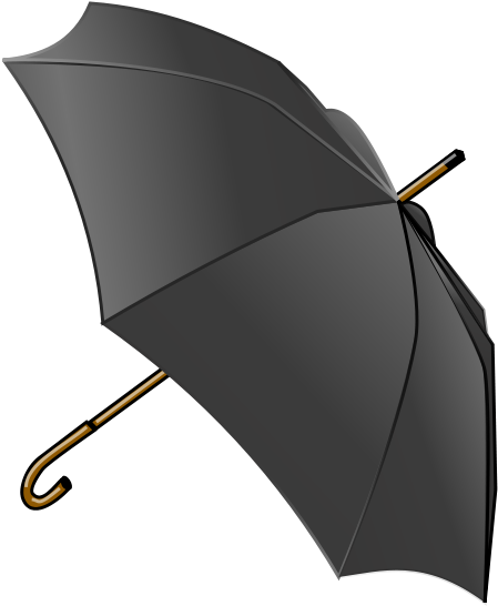 Black Umbrella Png Clip Arts - Umbrella Clip Art (600x600)