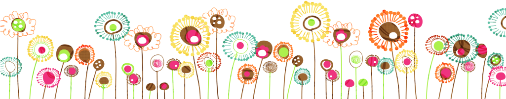 Flower Bottom Border Clipart - Second Name For Girl (1024x256)