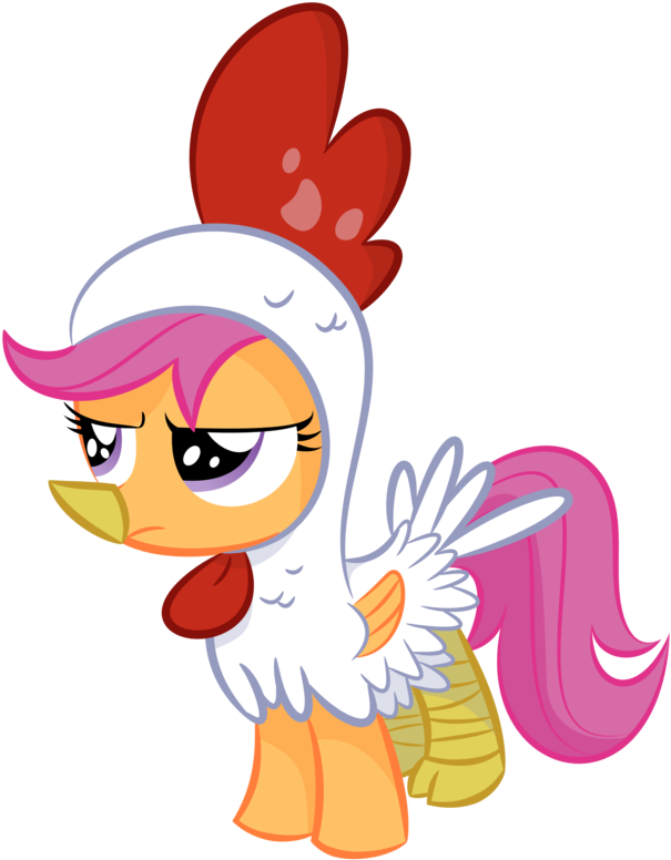 Chicken Scootaloo By Shadowdark3 Chicken Scootaloo - Scootaloo (1024x867)