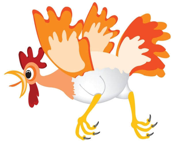 Chicken Cartoon Drawing - Chicken Cartoon Drawing (600x600)