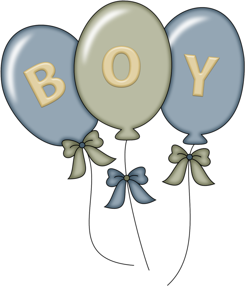 Pps Boy Balloons - Clip Art (916x1024)