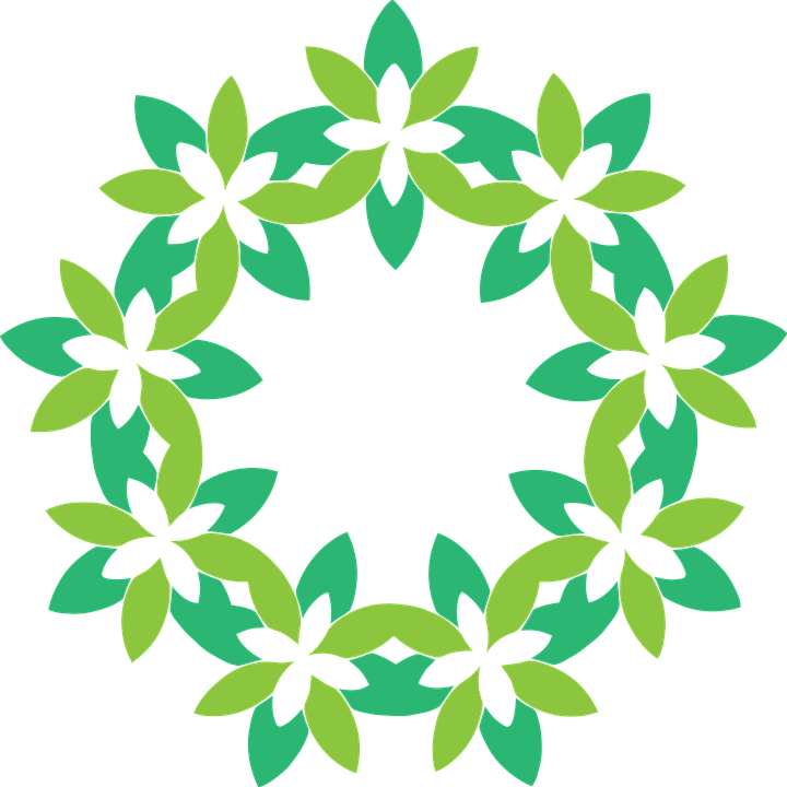 Abstract Floral Frame Png - กรอบ รูป วงกลม ดอกไม้ Png (720x720)