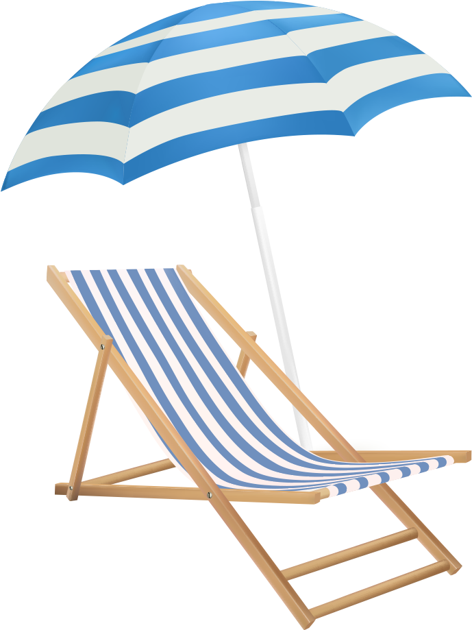 14 Chair Eames Lounge Chair Beach Clip Art - Beach Umbrella Transparent Background (1000x1000)