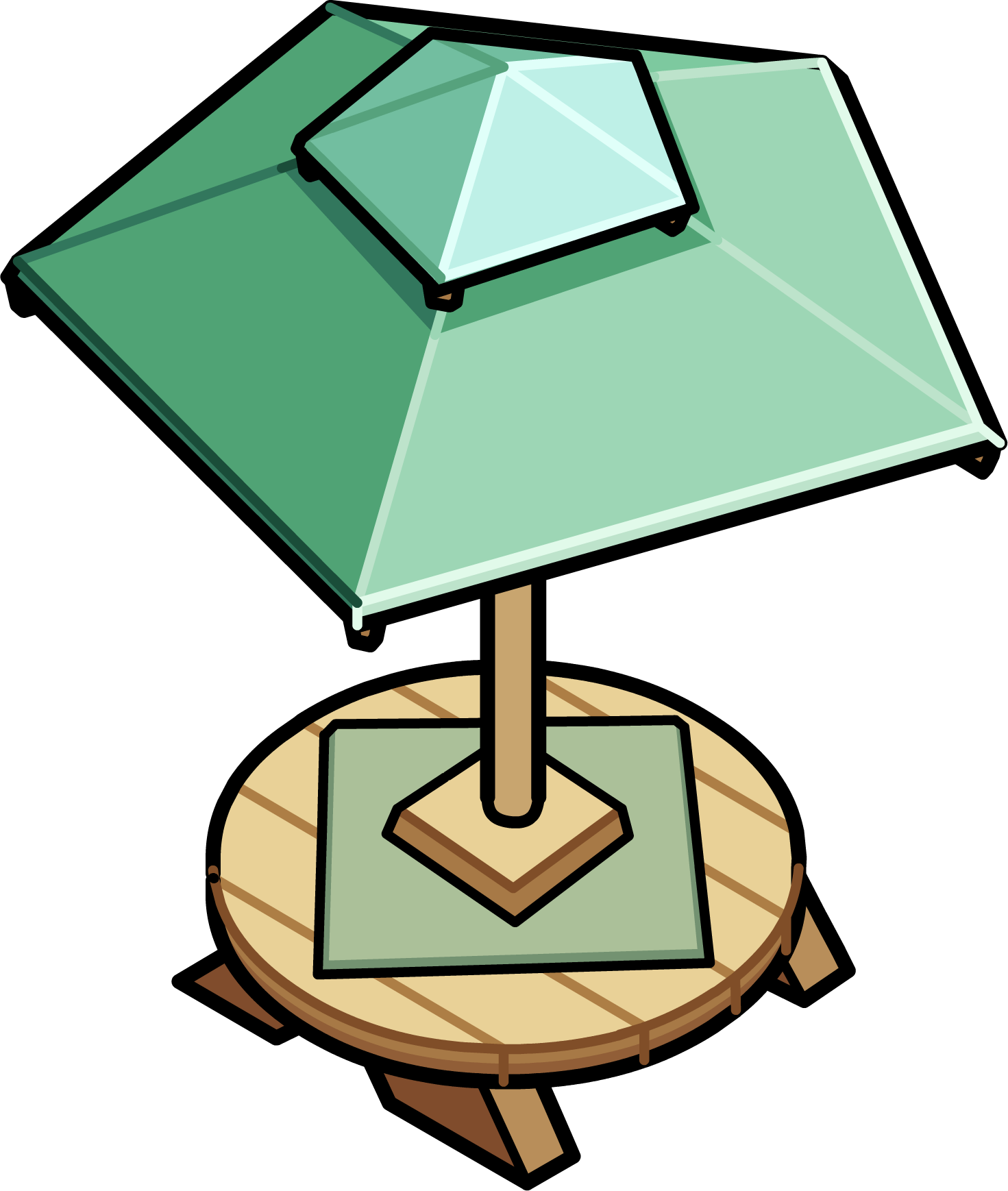 Patio Table - Club Penguin Furniture Table (1471x1738)