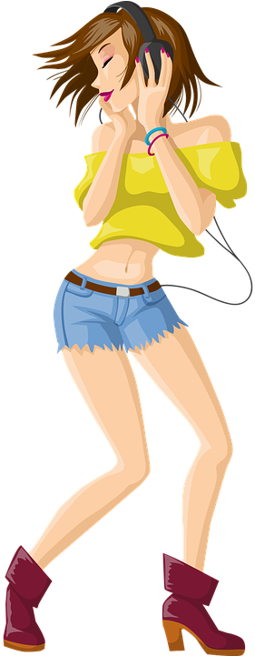 Skinny Jeans Cliparts 16, Buy Clip Art - Headphones (360x720)