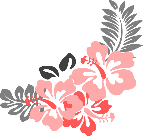 Coral Clipart Coral Flower - Clip Art Hawaiian Flowers (600x570)