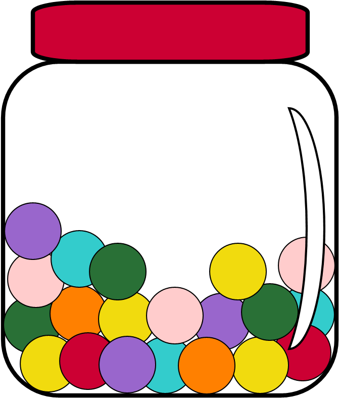 Bathtub Clipart Capacity - Candy In A Jar Clipart (1090x1500)