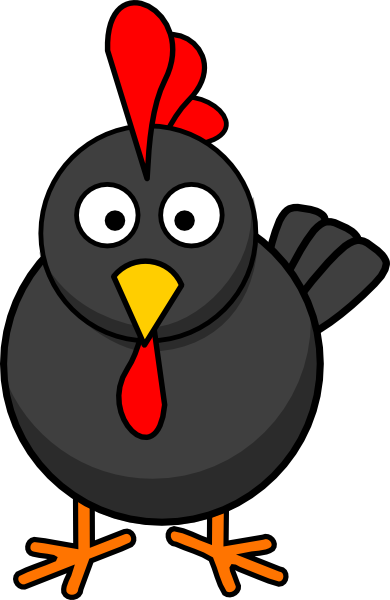 Cartoon Rooster - Turkey Clip Art (390x600)