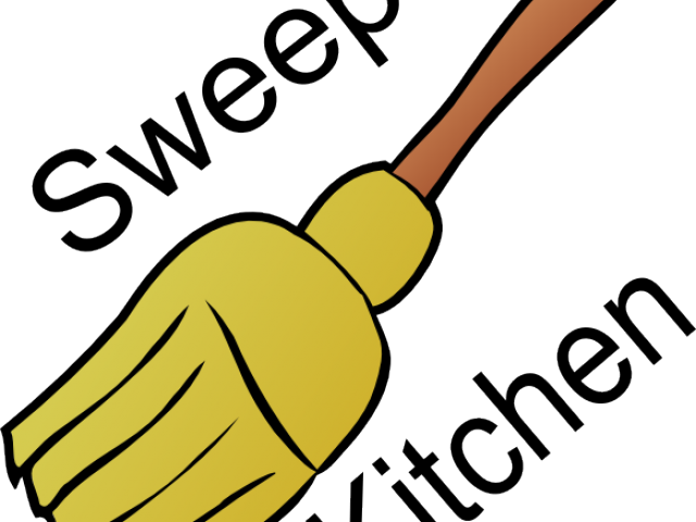 Sweep Kitchen Cliparts - Broom Clip Art (640x480)