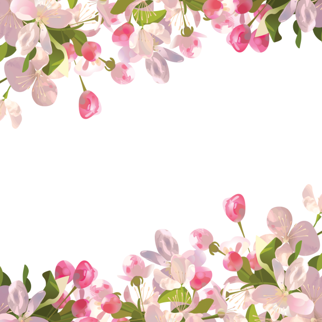 Realistic Spring Flowers Background, Spring, Flowers - Transparent Spring Flowers Png (640x640)