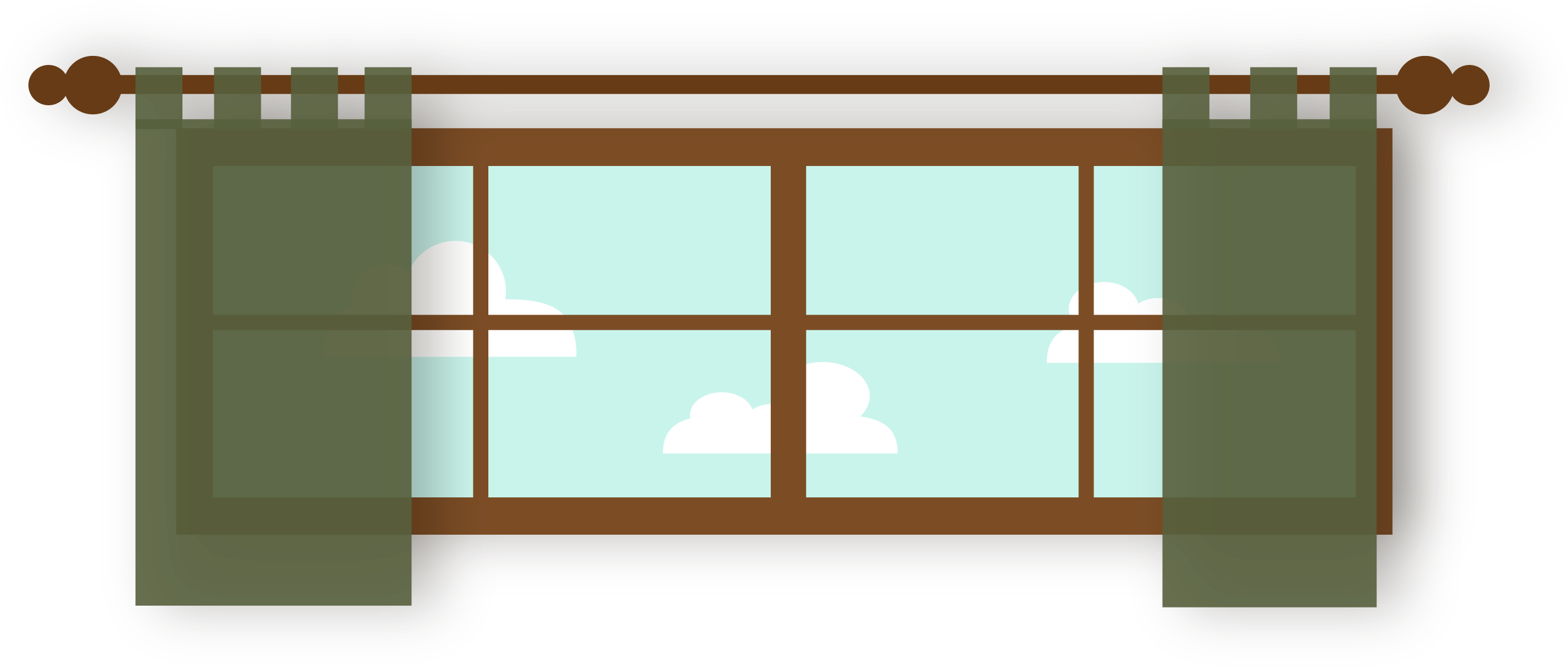 Kitchen Cabinet Utensil Clip Art Cartoon Window 2677 - Kitchen Desenho -  (2677x1167) Png Clipart Download