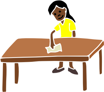 Wiping The Table Png Transparent Wiping The Table - Clip Art (380x380)