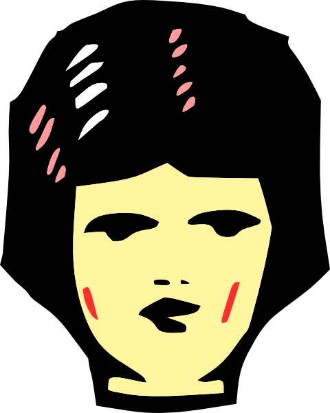 Free Girl Face Clip Art - Free Girl Face Clip Art (480x601)