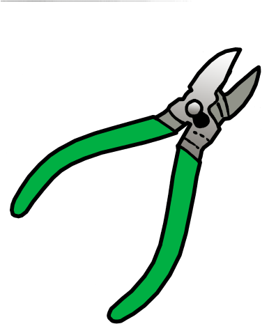 Tools Clip Art - Side Cutting Pliers Clipart (386x480)