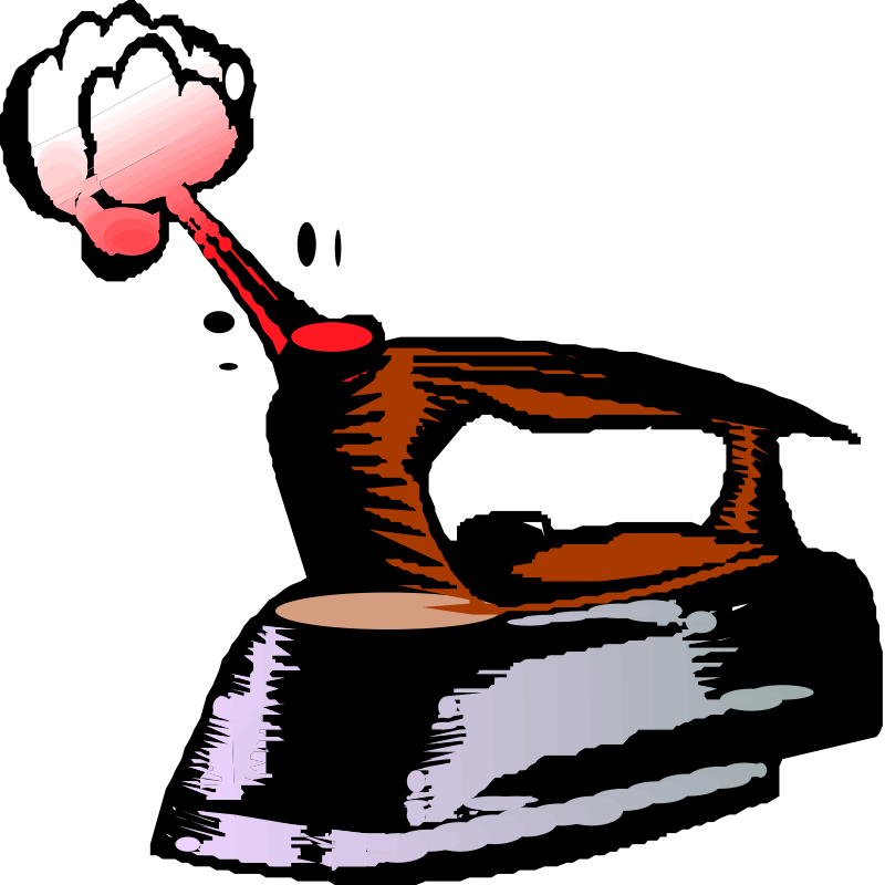 Steam Iron Clipart - Steam Clip Art (800x800)