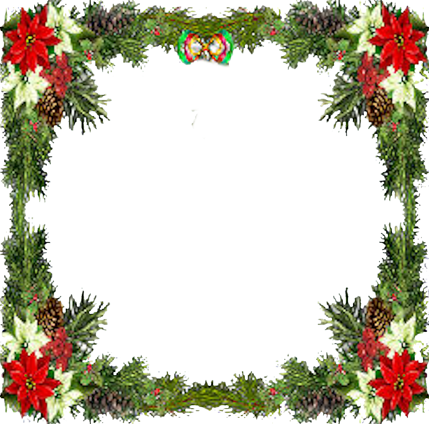 Christmas Frame Png - Christmas Frame Free Png (1498x1482)