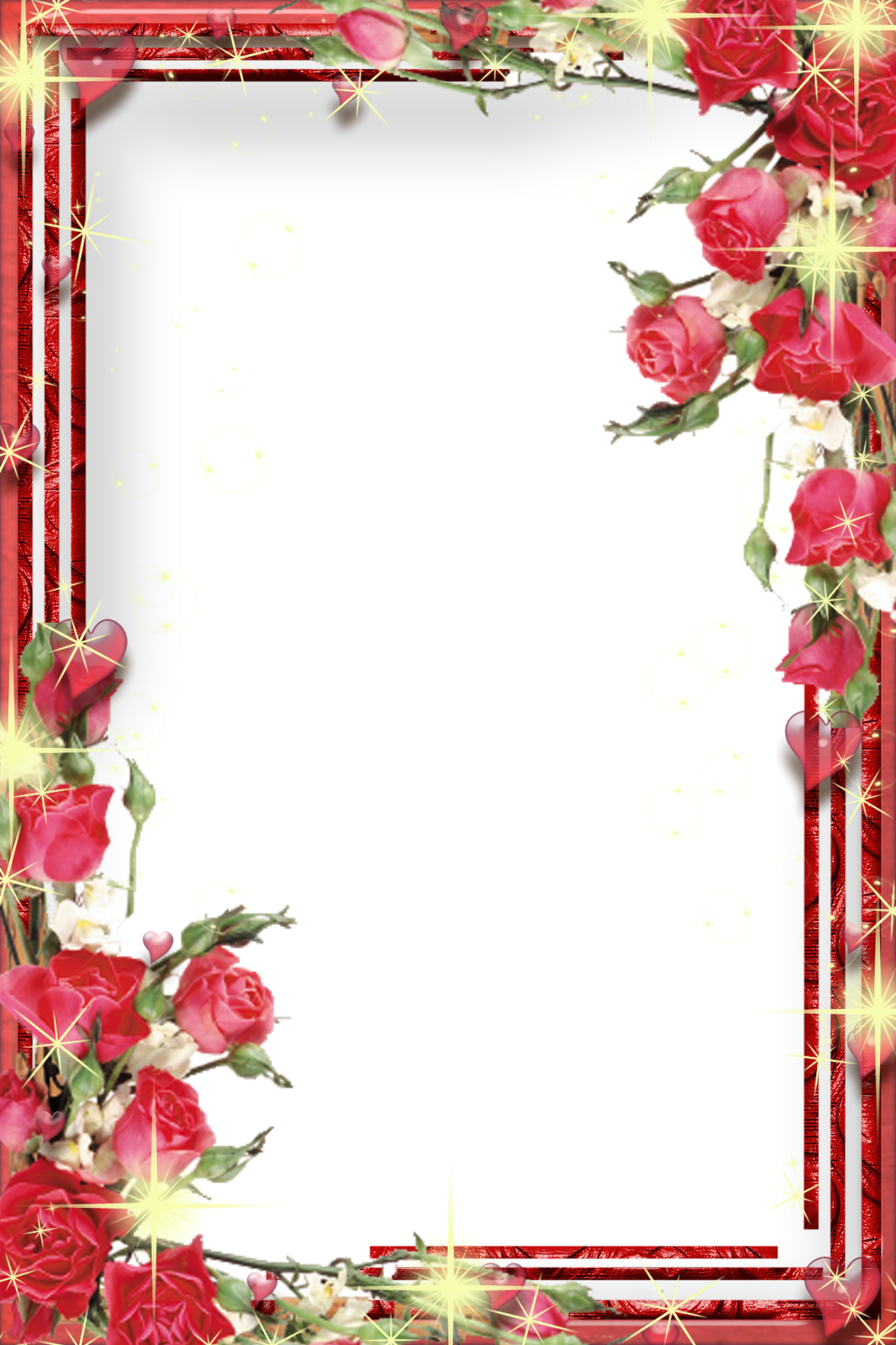 Clipart Png Photo Frame Image - Cute Love Frame Png (1066x1600)