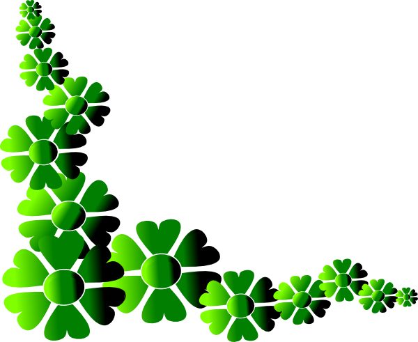 This Free Clip Arts Design Of Eiyma Flower Green - St Patrick's Day Border (600x491)