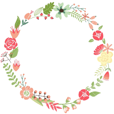 Floral Frame Png Transparent Image - Floral Frame Vector Png (500x500)