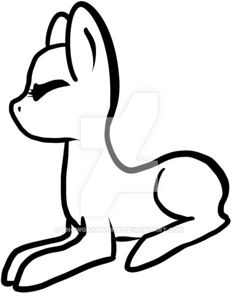 Anime Base Laying Down Laying Down - Line Art (1024x1138)