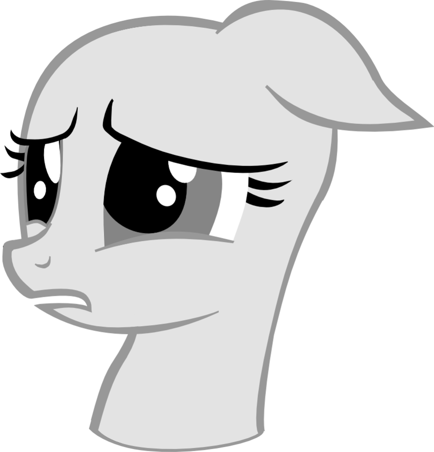Mlp Base Sad And Mad Pony (876x912)