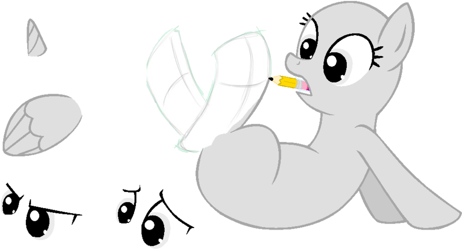 Mlp Base 68 Literal Self Portrait - Drawing (1024x553)