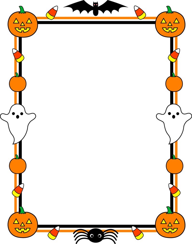 Borders Design For Kids Clipart Best Children Page - Halloween Baby Shower Game Ideas (797x1014)